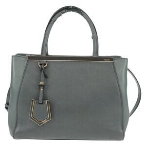 Fendi Leather To Joule Handbag Gray